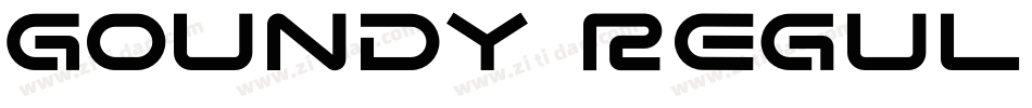 Goundy Regular字体转换